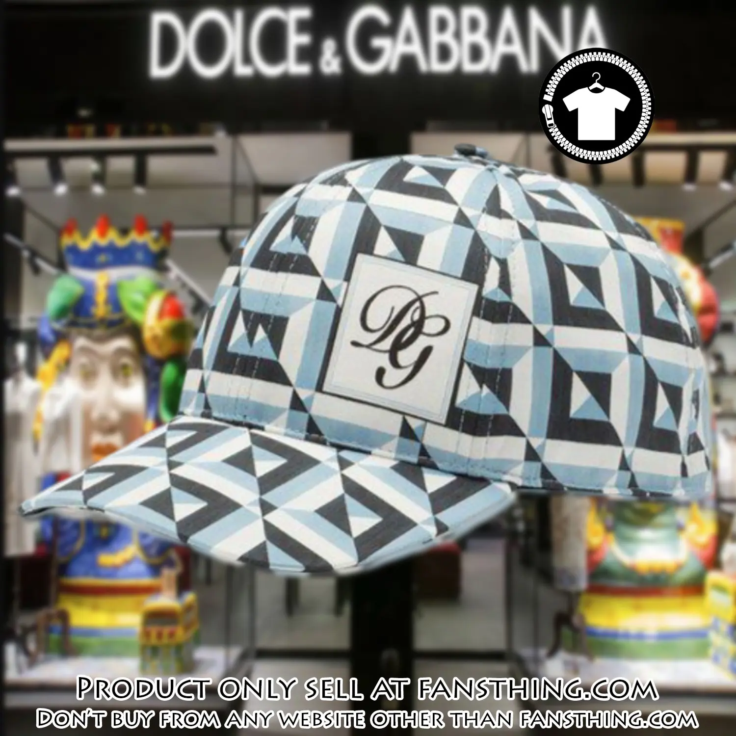 Dolce & gabbana luxury cap print 3d trending cap ctc1087 fst5058471